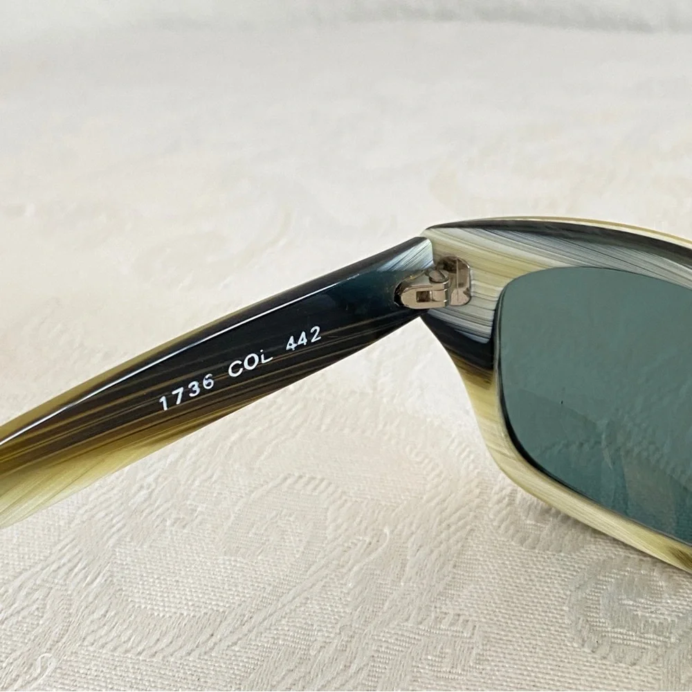 Alain Mikli black beige acetate tinted lenses sunglasses